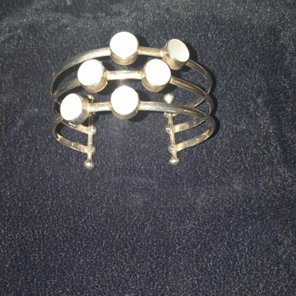 New Solid Peruvian Silver 950 Bracelet - image 4